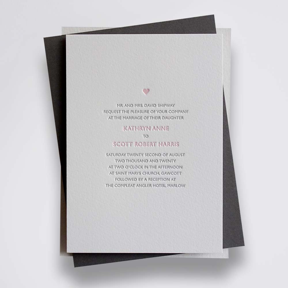 Alice wedding stationery sample