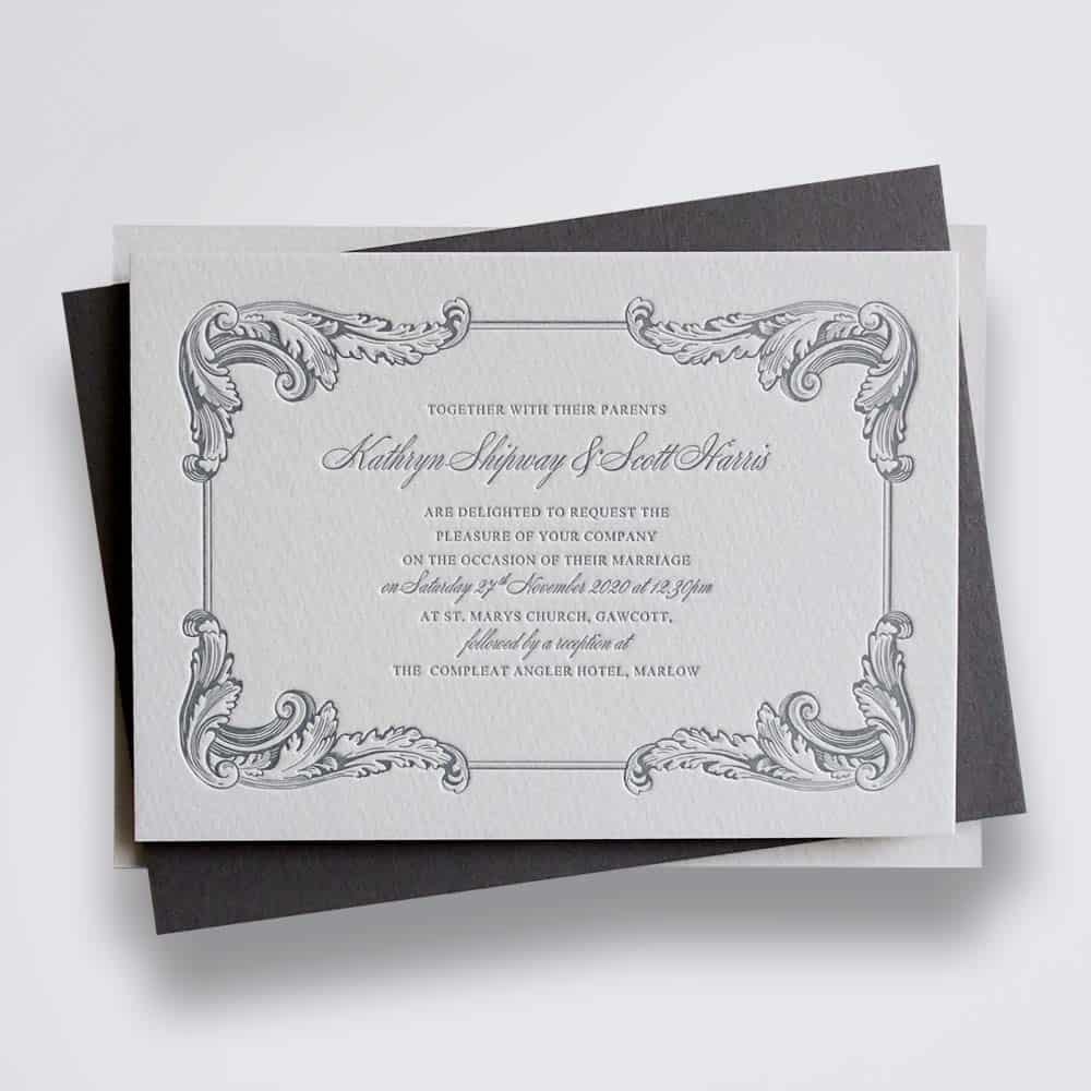 Amelia wedding stationery sample