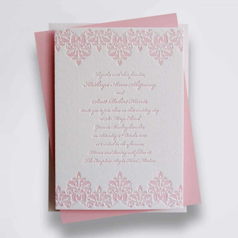 Charlotte wedding stationery sample