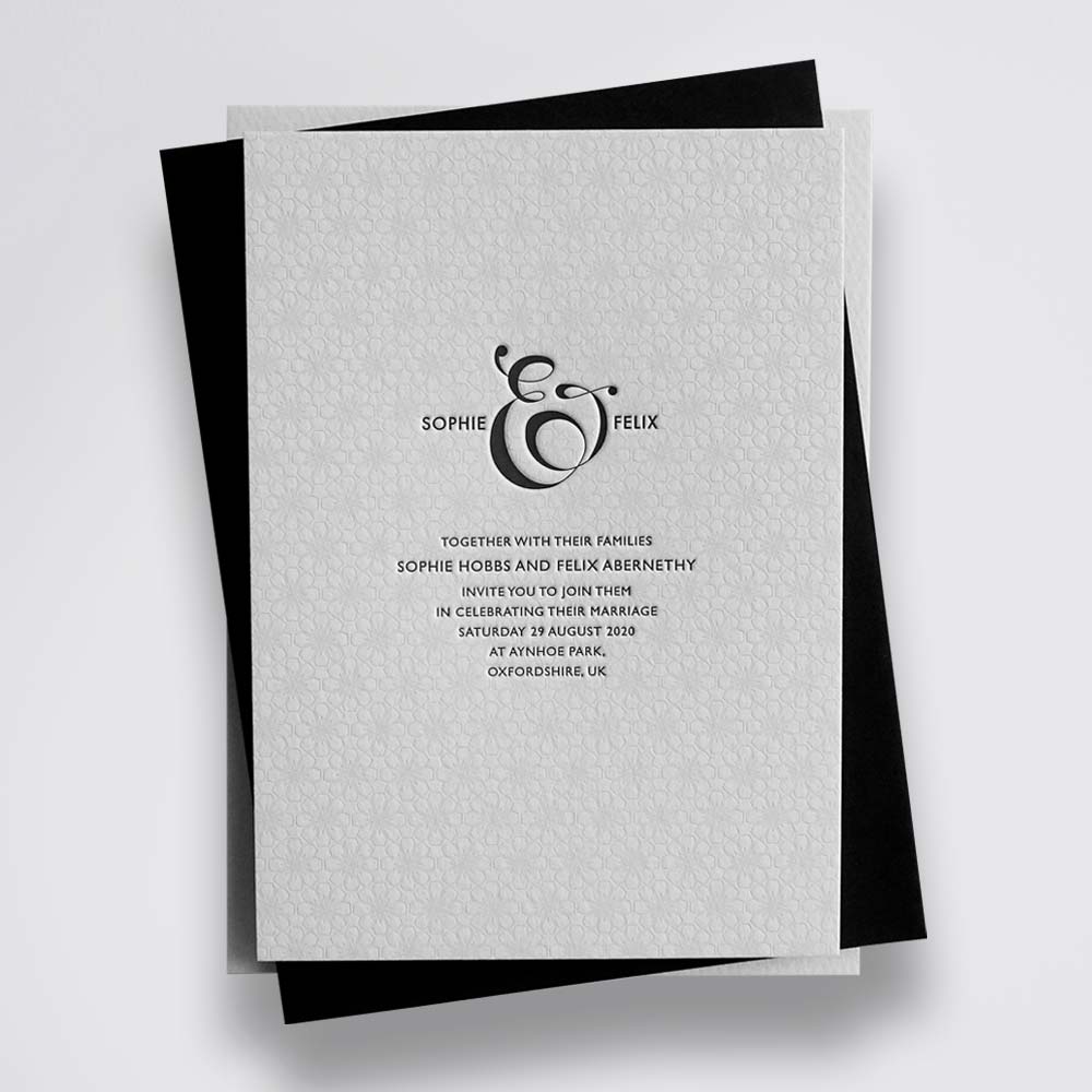 Eve wedding stationery sample