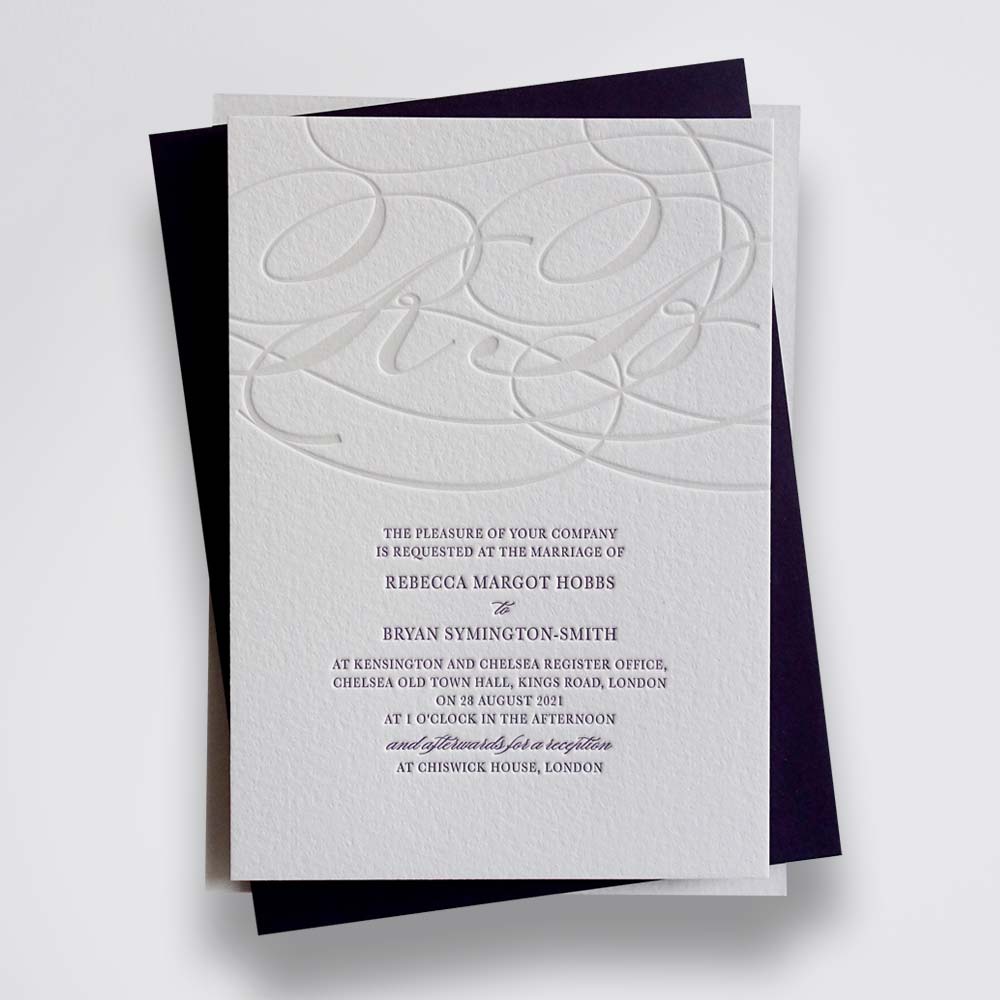 Imogen wedding stationery sample
