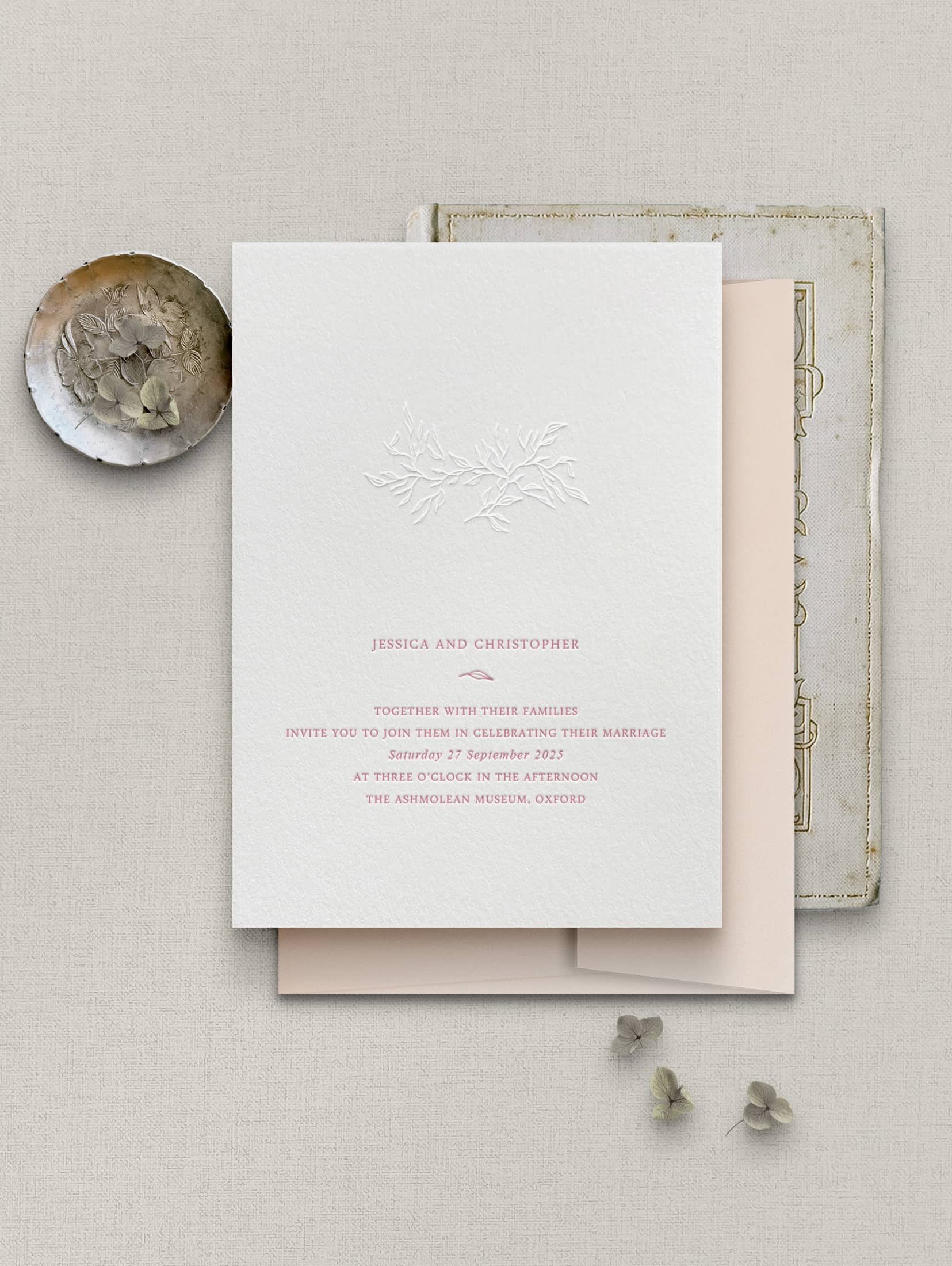 Jessica wedding stationery sample