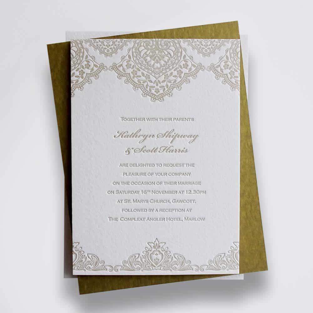 Lorenza wedding stationery sample