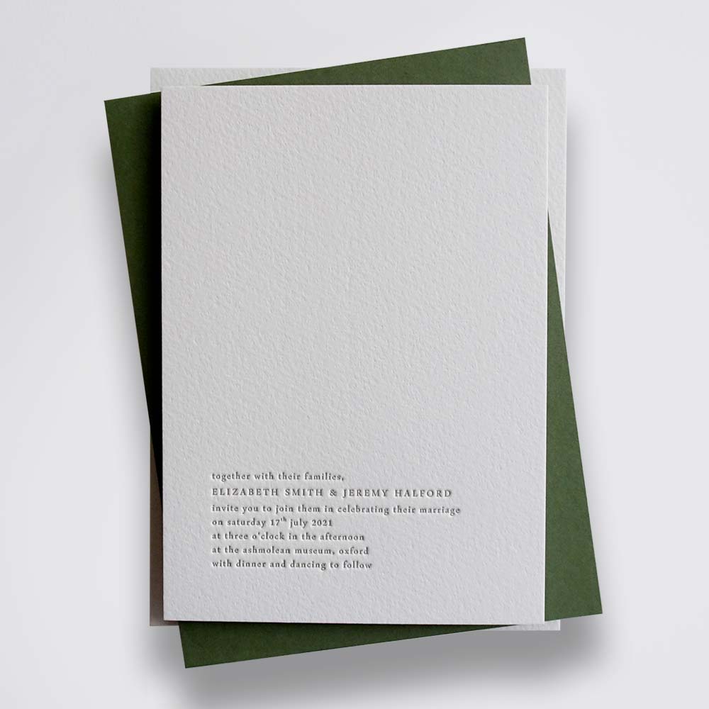 Madeleine wedding stationery sample