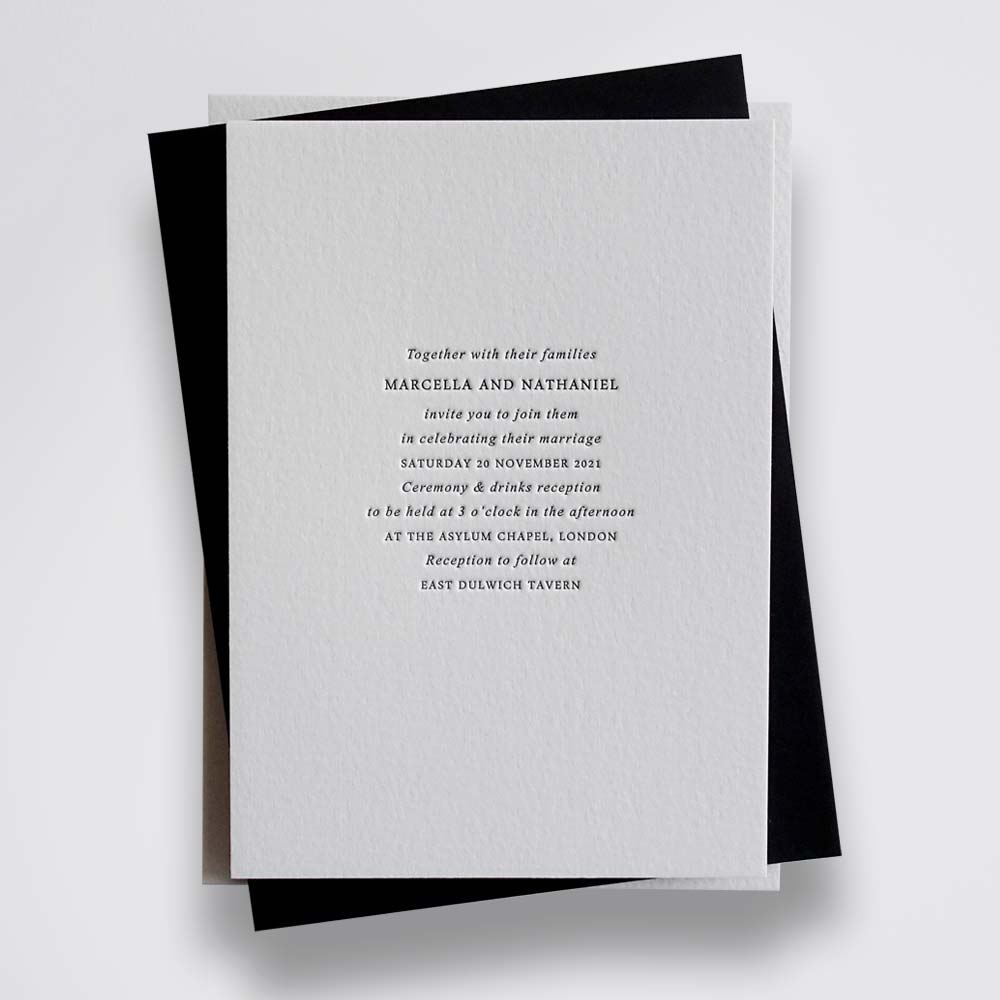 Marcella wedding stationery sample
