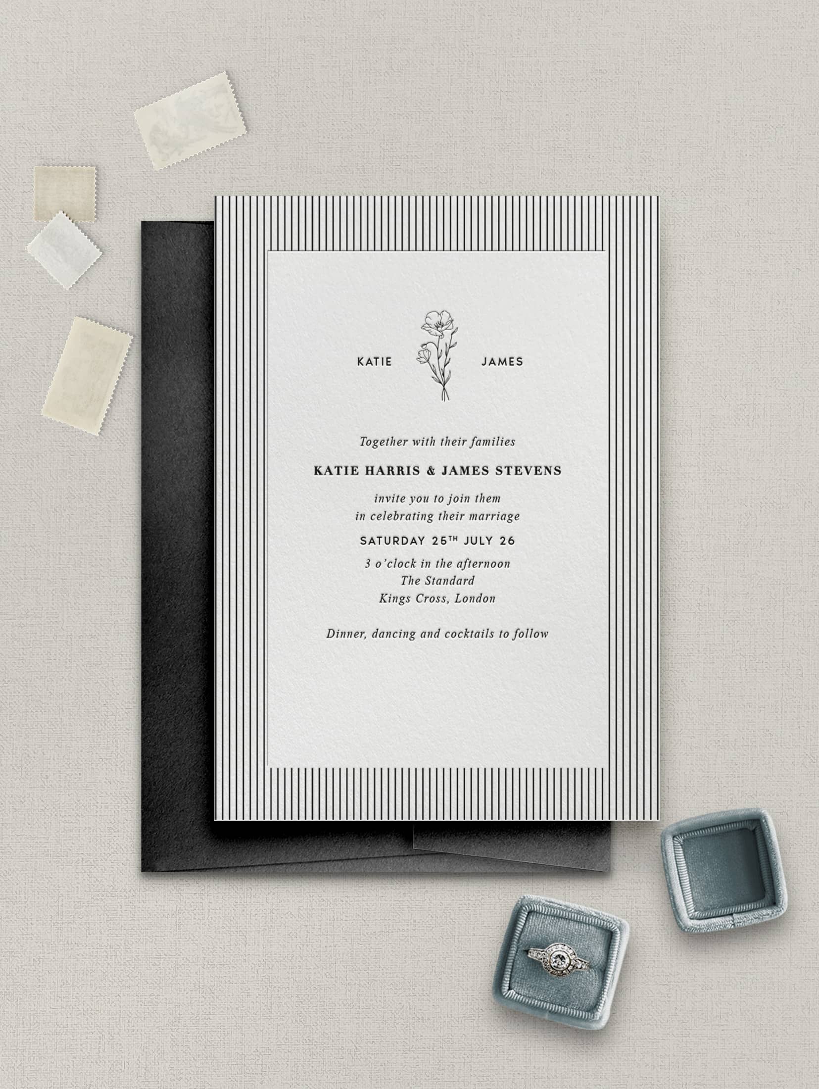 Matilda wedding stationery sample