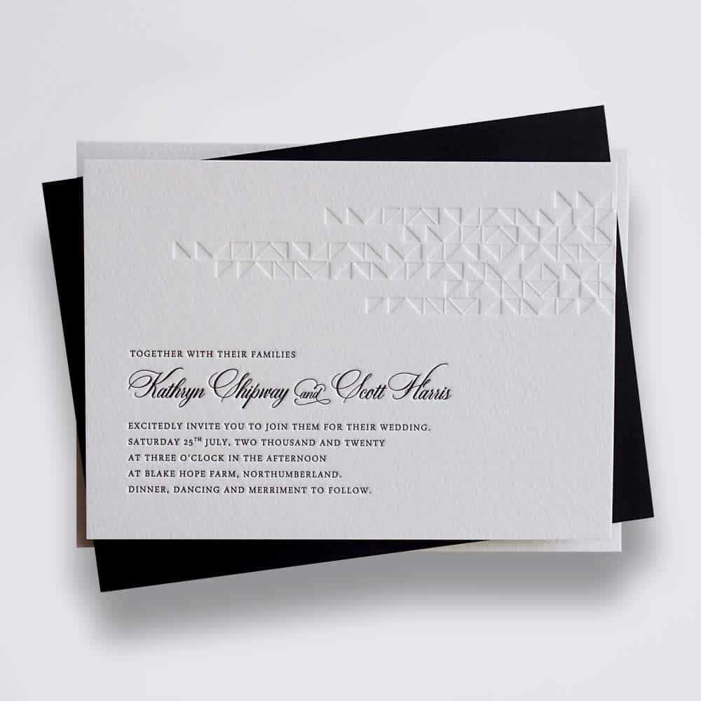 Zoe wedding stationery sample
